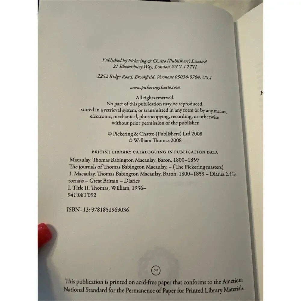 Macaulay Journals Hardcover Rare 5 Volume‎ Set Taylor Francis History Book